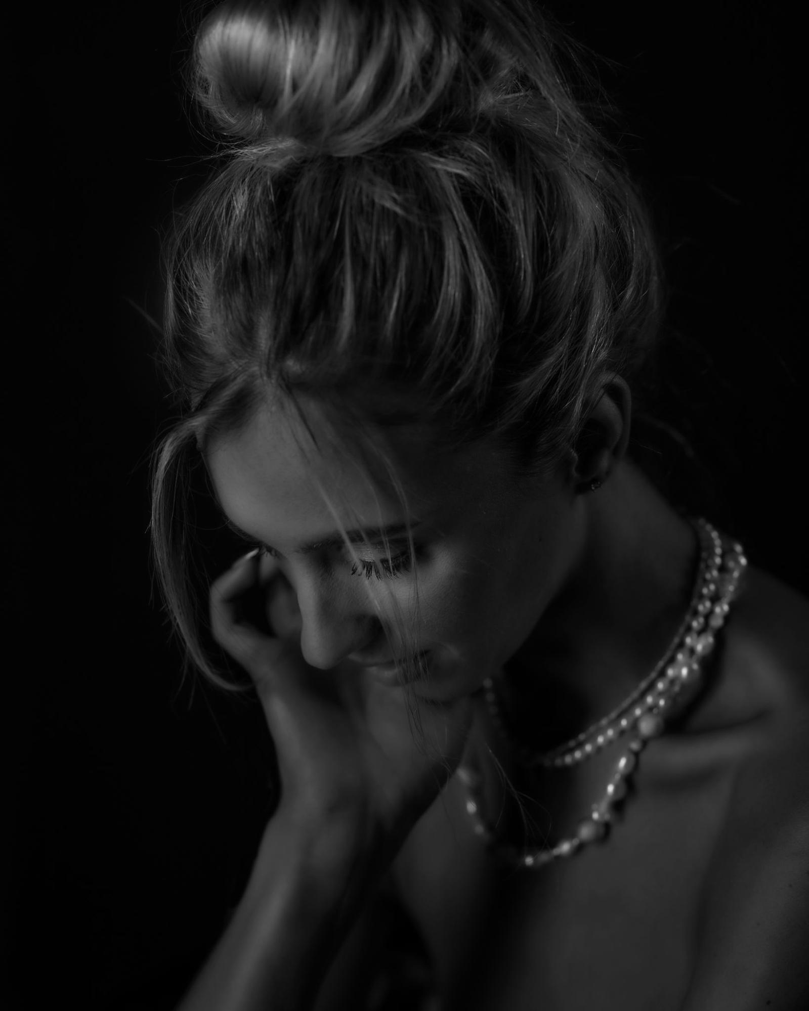 Closeup Portrait Of Woman Shot At F2.0